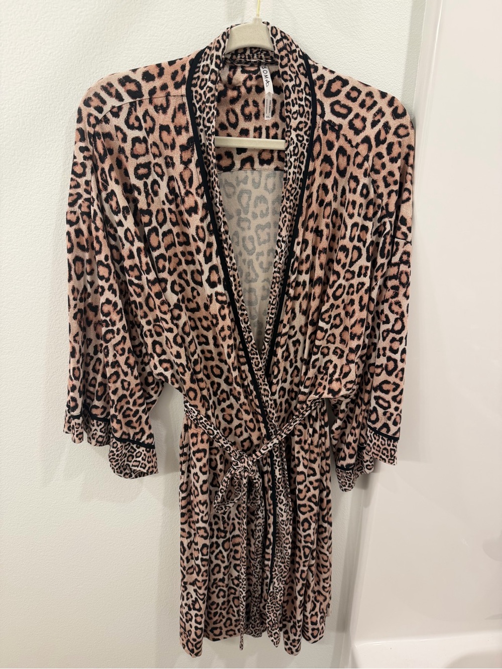 Soma Cool Nights Leopard Print Robe